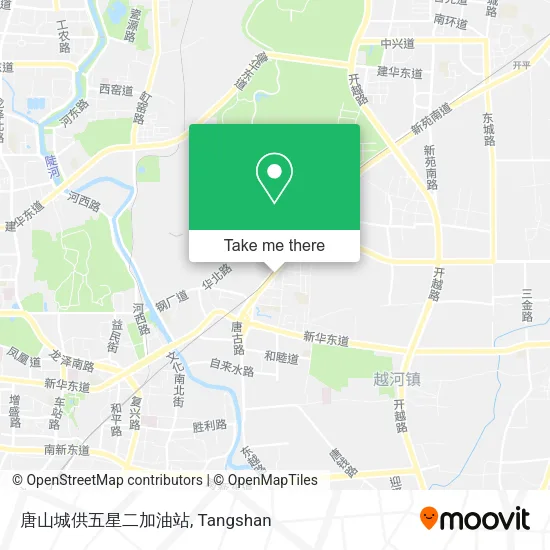 唐山城供五星二加油站 map