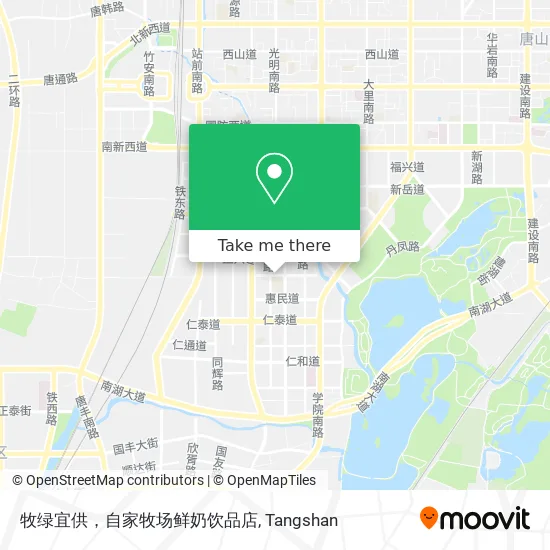 牧绿宜供，自家牧场鲜奶饮品店 map