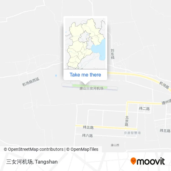 三女河机场 map