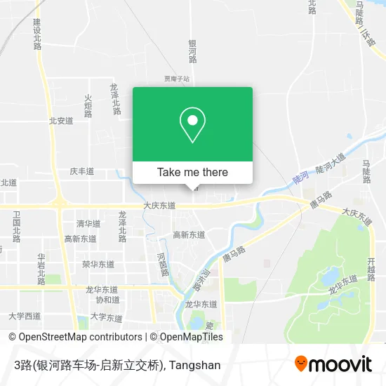 3路(银河路车场-启新立交桥) map