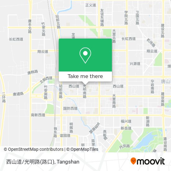 西山道/光明路(路口) map