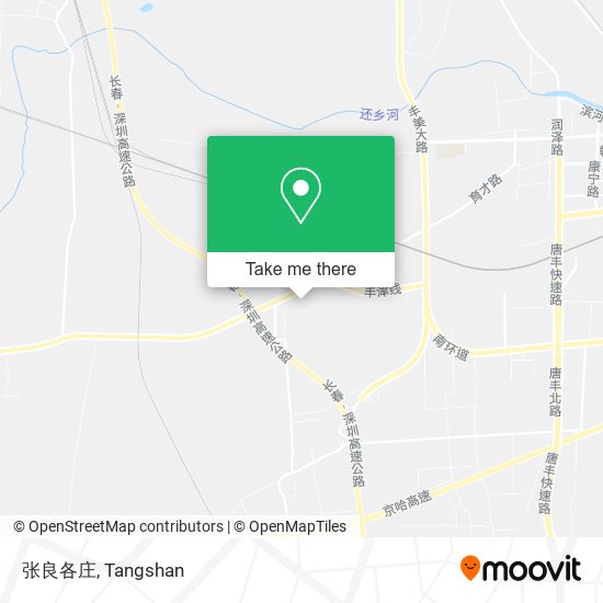 张良各庄 map