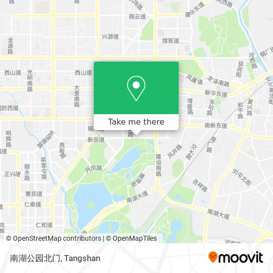 南湖公园北门 map