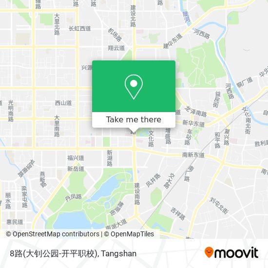 8路(大钊公园-开平职校) map