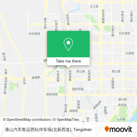 唐山汽车客运西站停车场(北新西道) map