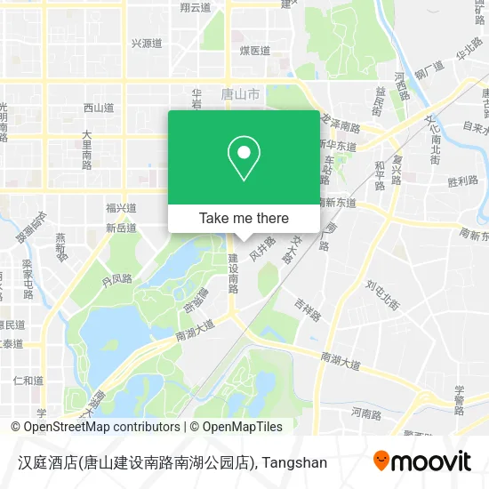 汉庭酒店(唐山建设南路南湖公园店) map