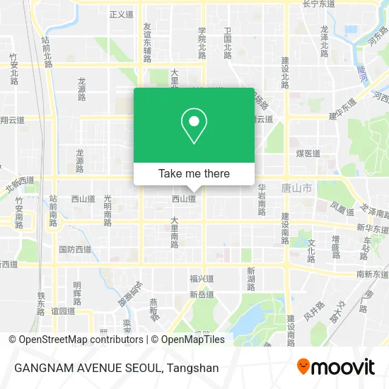 GANGNAM AVENUE SEOUL map