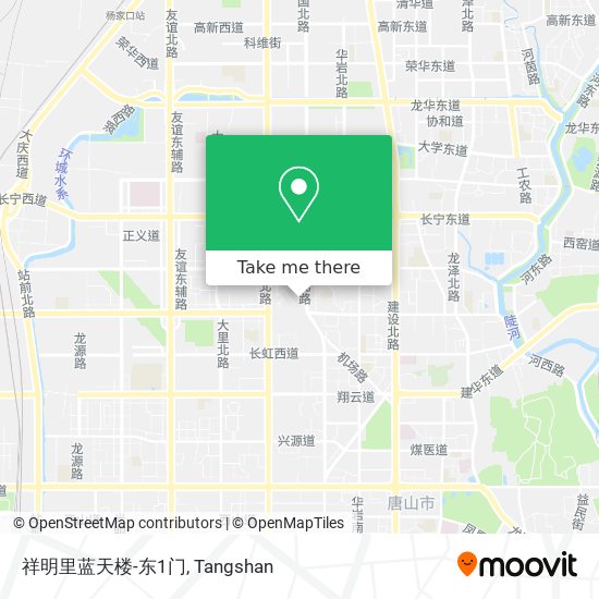祥明里蓝天楼-东1门 map