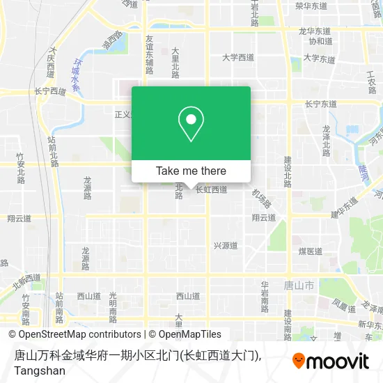 唐山万科金域华府一期小区北门(长虹西道大门) map