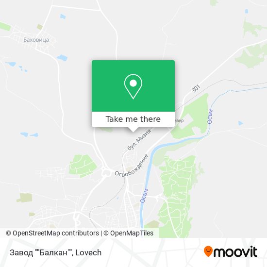 Завод ""Балкан"" map