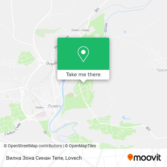 Вилна Зона Синан Тепе map