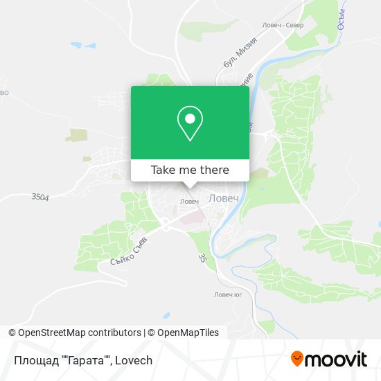 Площад ""Гарата"" map