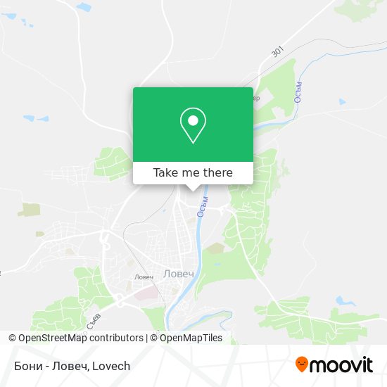 Бони - Ловеч map