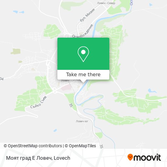 Моят град Е Ловеч map