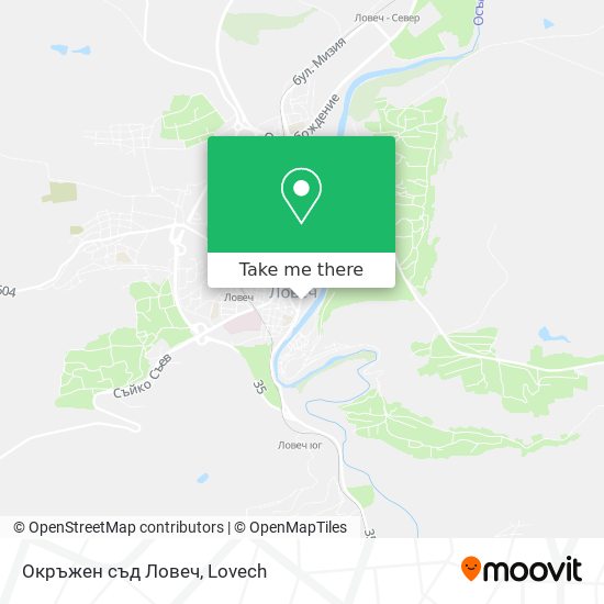 Окръжен съд Ловеч map
