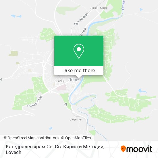 Карта Катедрален храм Св. Св. Кирил и Методий