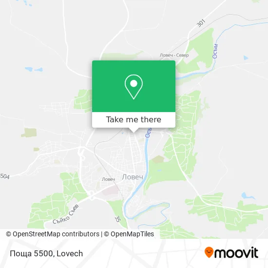 Карта Поща 5500