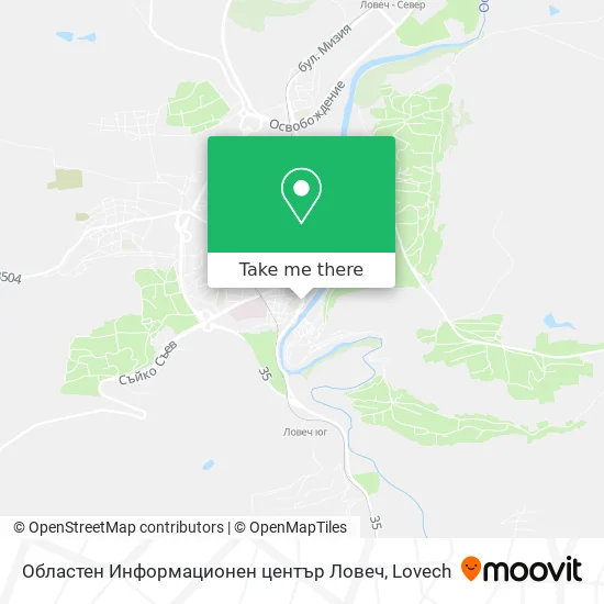 Карта Областен Информационен център Ловеч