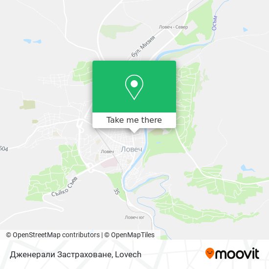 Дженерали Застраховане map