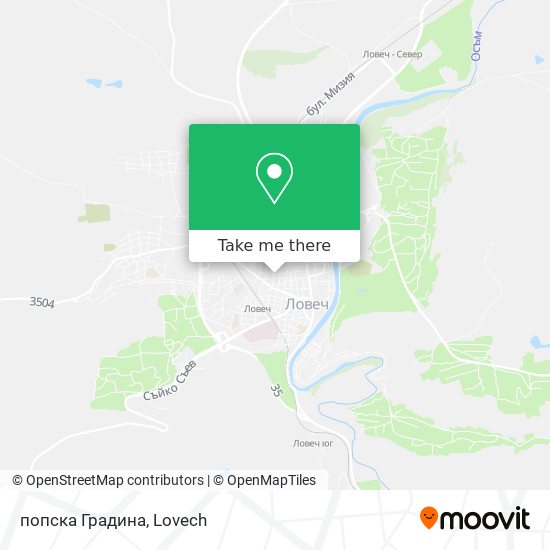 попска Градина map