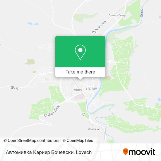 Карта Автомивка Кариер Бочевски