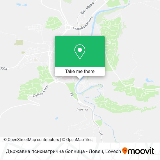 Държавна психиатрична болница - Ловеч map