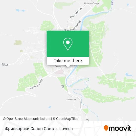 Фризьорски Салон Светла map