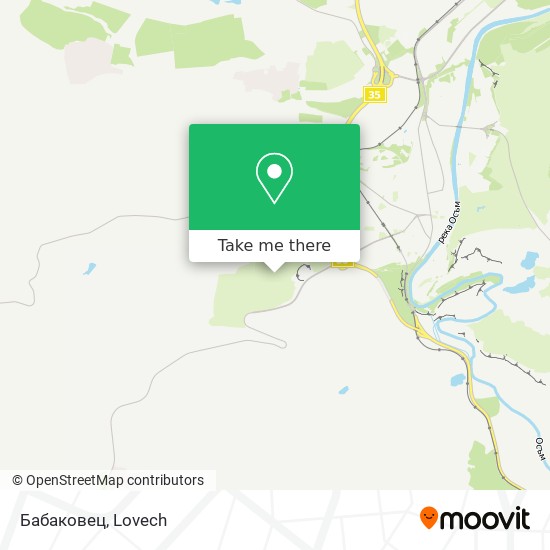 Бабаковец map
