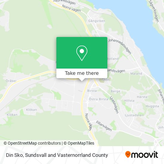 How to to Din Sko Sundsvall by Bus?