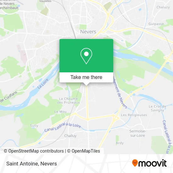 Saint Antoine map