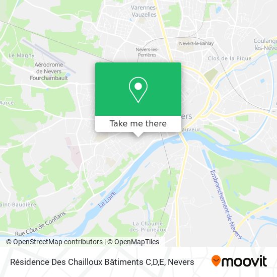 Résidence Des Chailloux Bâtiments C,D,E map