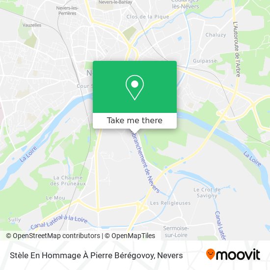 Stèle En Hommage À Pierre Bérégovoy map