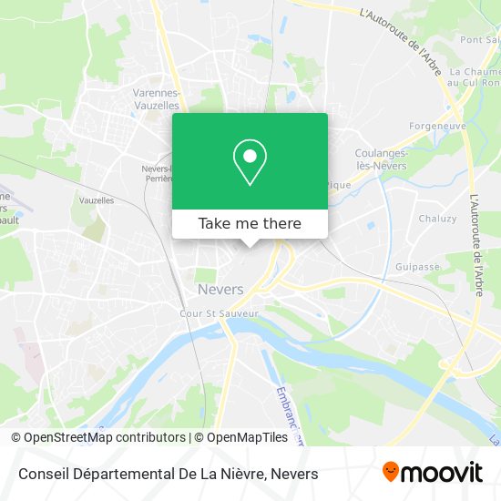 Conseil Départemental De La Nièvre map