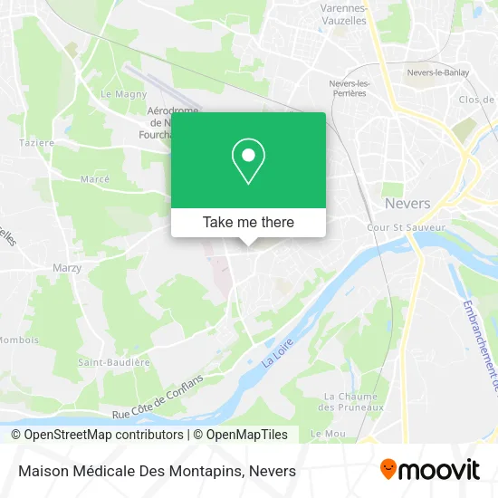 Maison Médicale Des Montapins map