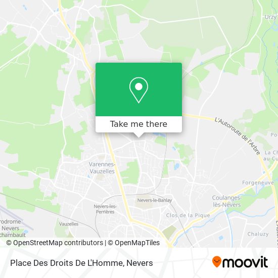 Place Des Droits De L'Homme map