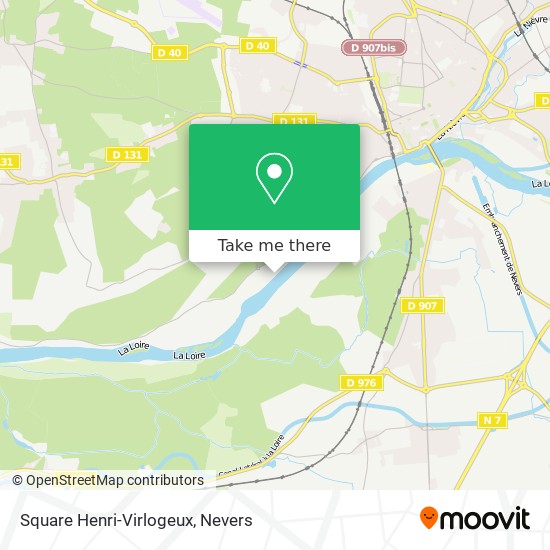 Mapa Square Henri-Virlogeux