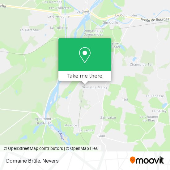 Domaine Brûlé map