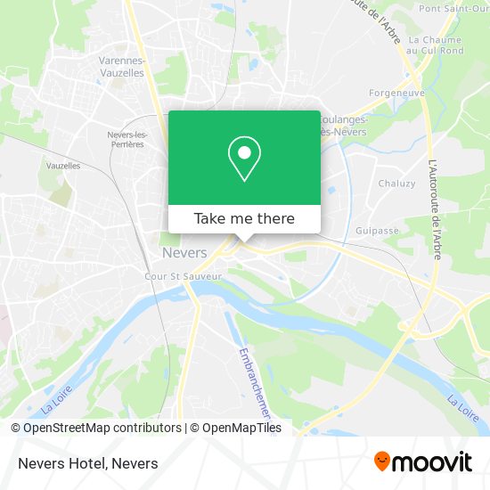 Nevers Hotel map