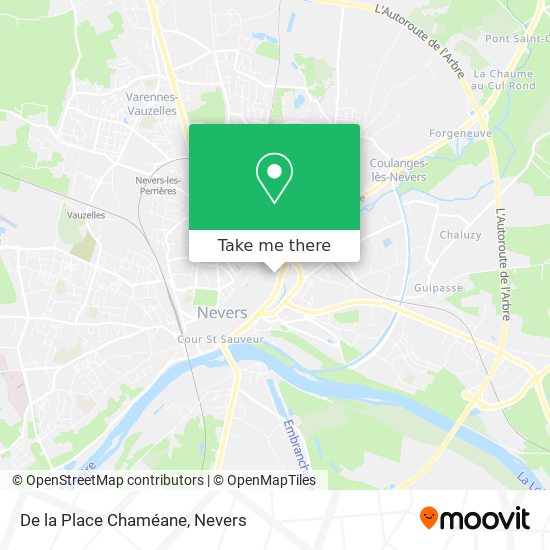 De la Place Chaméane map