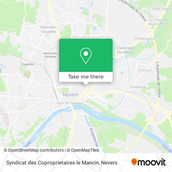 Syndicat des Coproprietaires le Mancin map