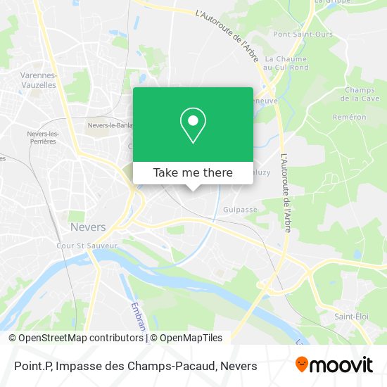 Point.P, Impasse des Champs-Pacaud map