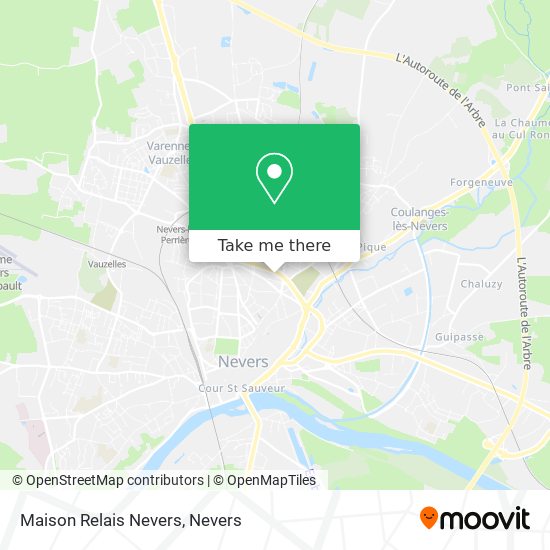 Maison Relais Nevers map