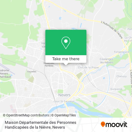 Maison Départementale des Personnes Handicapées de la Nièvre map