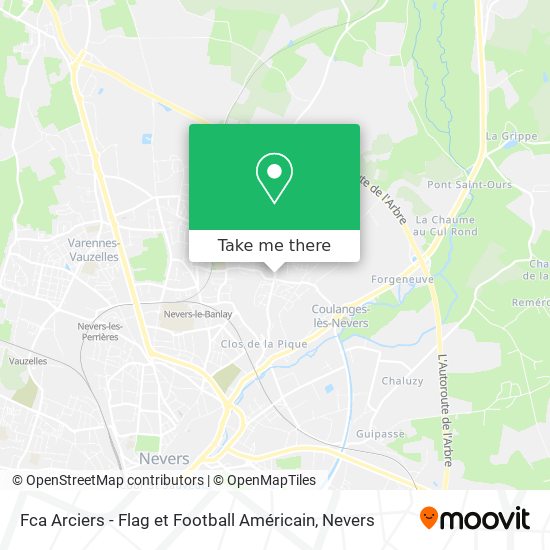 Mapa Fca Arciers - Flag et Football Américain