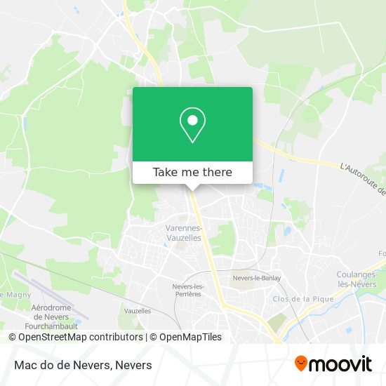 Mapa Mac do de Nevers