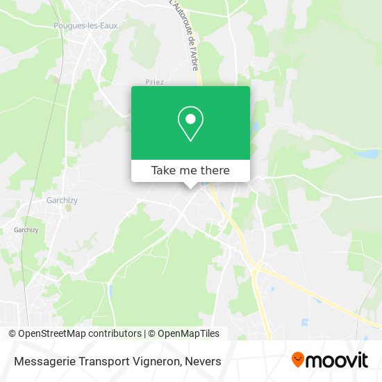 Messagerie Transport Vigneron map