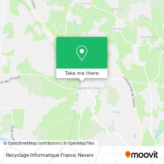 Recyclage Informatique France map