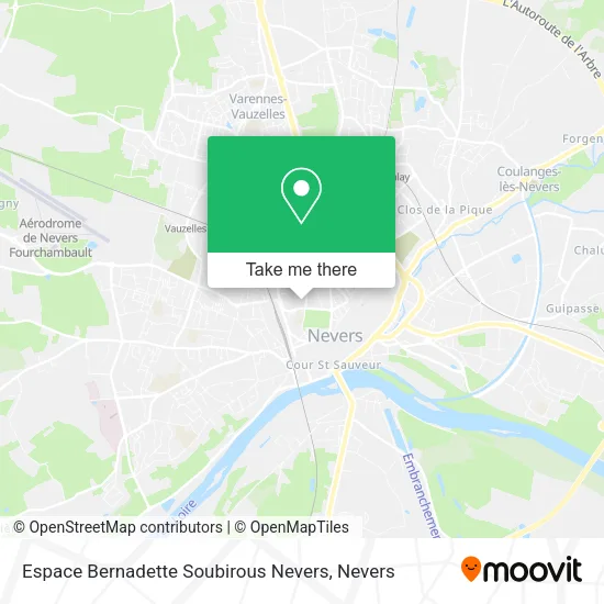 Espace Bernadette Soubirous Nevers map
