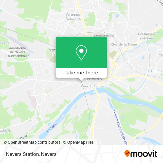 Nevers Station map