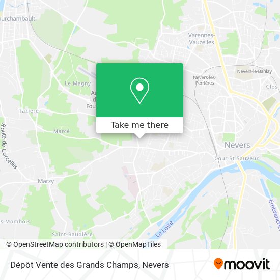 Dépôt Vente des Grands Champs map